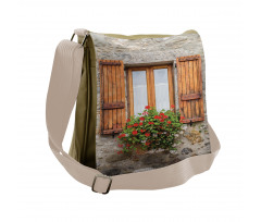 Stone House with Window Messenger Bag