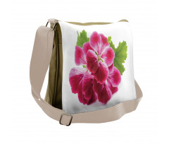 Single Flower Close Up Messenger Bag