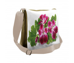 Real Photo of Flowers Messenger Bag