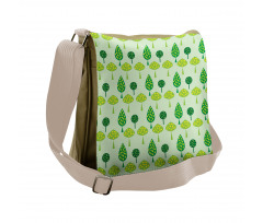 Abstract Trees Blossoming Messenger Bag