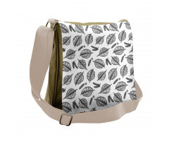 Birch Detail Sketch Foliage Messenger Bag