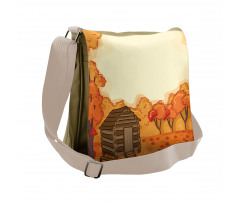 Lodge and Maple Trees Messenger Bag