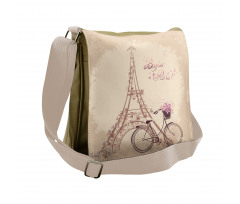 French Eiffel Tower Messenger Bag