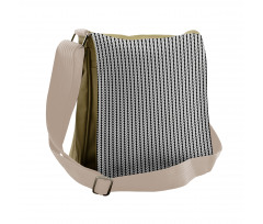 Rhombus Grids Messenger Bag