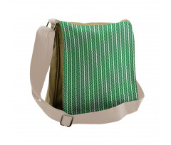 Vertical Leaves Messenger Bag