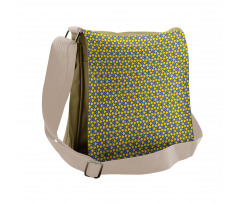 Bicolored Art Messenger Bag