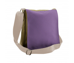 Diagonal Violet Messenger Bag