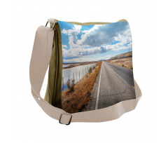 Car Road near the Lake Messenger Bag