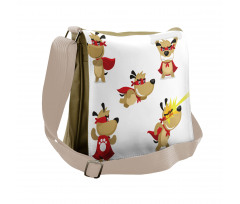 Superhero Puppy with Paw Messenger Bag