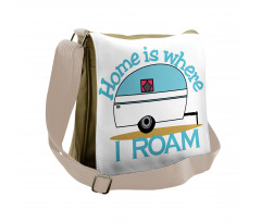 Van Adventure Wheel Motif Messenger Bag