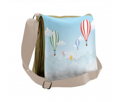 Over Cloud Vehicles Messenger Bag