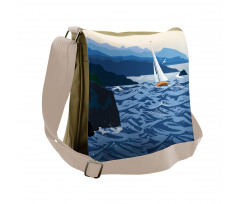 Sailboat on Water Outdoor Messenger Bag