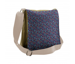 Springtime Floral Filed Art Messenger Bag