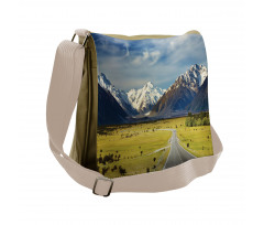 Snowy Mountains Alps Messenger Bag