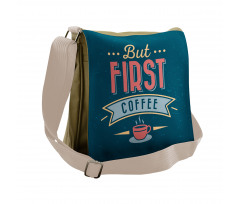 Grunge Lettering Messenger Bag