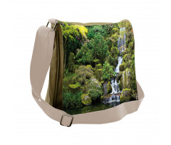 Trees Foliage Rock Garden Messenger Bag