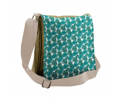 Forest Leaves Nature Themed Messenger Bag