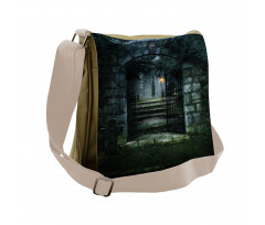 Dark Haunted Castle Messenger Bag