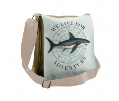 We Live for Adventure Messenger Bag