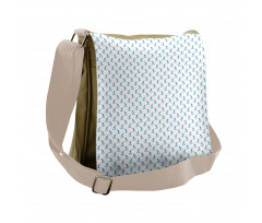 Geometric Boats Flags Messenger Bag