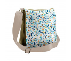 Dolphin Star Jellyfish Shells Messenger Bag