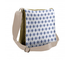 Diagonal Rhombus Borders Messenger Bag