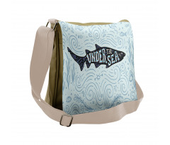 Funny Wording on Fish Messenger Bag