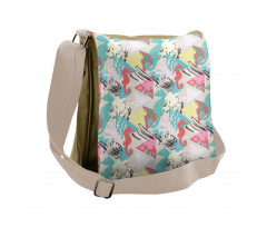 Paintbrush Artwork Messenger Bag