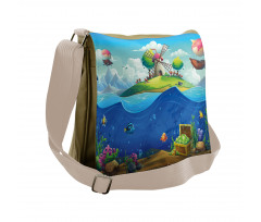 Undersea Treasure Messenger Bag