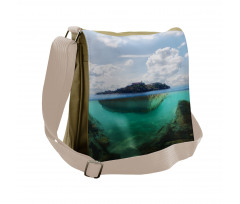 Misty Atlantic Ocean Messenger Bag