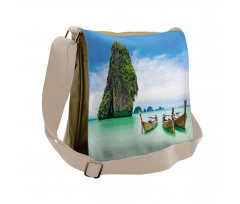 Rock in the Sea Coast Messenger Bag