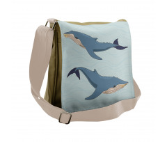 Giant Humpback  Animals Art Messenger Bag