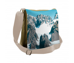 Winter Snow Covered Theme Messenger Bag