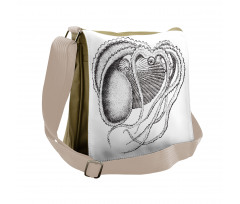 Sea Animal Living in Shell Messenger Bag