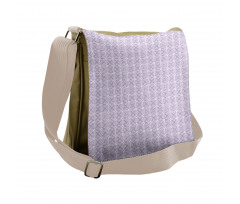 Monotone Striped Triangles Messenger Bag