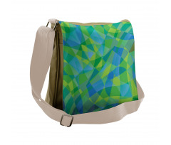 Mosaic in Nature Colors Messenger Bag