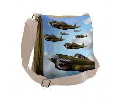 Aircrafts up in Air Messenger Bag