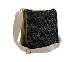 Monochrome Random Shades Messenger Bag