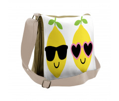 Boy Girl Lemon Smiling Messenger Bag