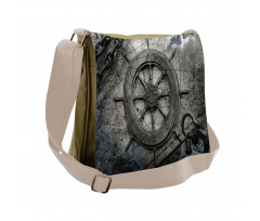 Steering Wheel Grunge Messenger Bag