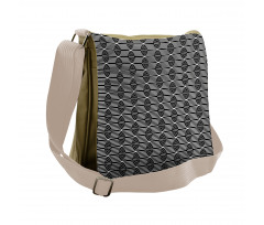 Vertical Waves Intersecting Messenger Bag