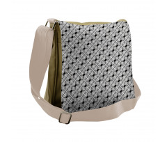 Abstract Zigzags Lattice Messenger Bag