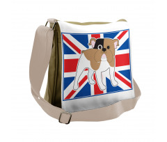 British Flag Illustration Messenger Bag