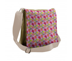 Wildlife Spring Peonies Messenger Bag