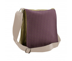 Round Retro Style Elements Messenger Bag