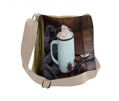 Hot Cocoa with Whipped Cream Messenger Bag