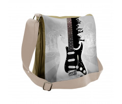 Contemporary People Partying Messenger Bag