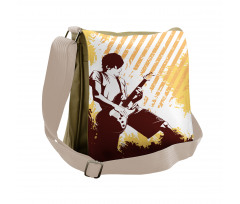 Sketchy Stripes Young Boy Messenger Bag