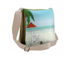 Graphic Beach Chill Messenger Bag