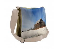 Abandoned Barn Winter Messenger Bag